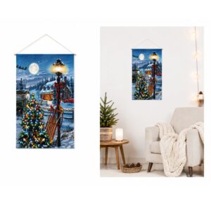 Tapiz De Pared Navideño LED Inteligente