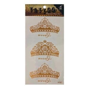 Tatuaje Adhesivo Temporal Adhesivo Coronas