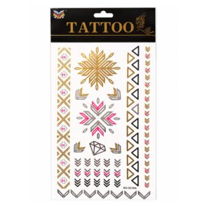 Tatuaje Adhesivo Temporal Adhesivo Grande Geométricos
