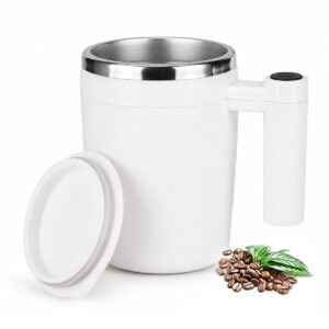 Taza De Café Vaso Agitador Blanco