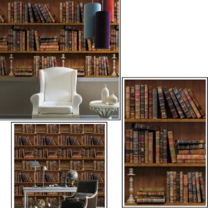 Papel Adhesivo 45 Cm x 10 Mts Biblioteca Libros VA-15652 Mate