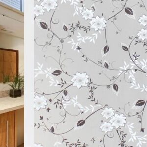 Papel Estilo Vitral Arabesco Negro 60 x 2 mts NP-61111