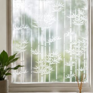 Vinilo Estilo Vitral Bambú Transparente 90 cm x 2 mts