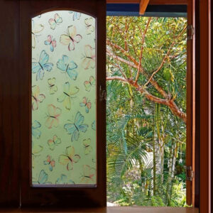 Papel Estilo Vitral Mariposas De 60 x 2 mts NP-61102
