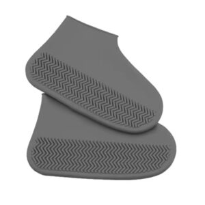 Zapato En Silicona Para Lluvia Gris L