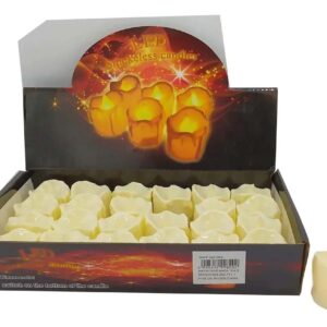 Velas Artificiales Luz Amarilla