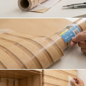 Papel Adhesivo  MADERA Clara listones